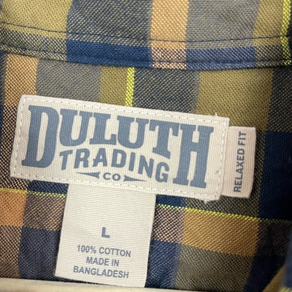 Duluth Trading Co Iron Mountain Oxford Shirt sz L - Picture 6 of 6